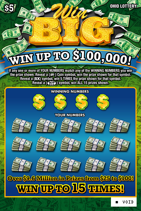 Win Big scratch-off from Ohio Lottery