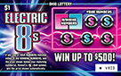 Electric 8s scratch-off ticket