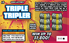 TRIPLE TRIPLER scratch-off ticket