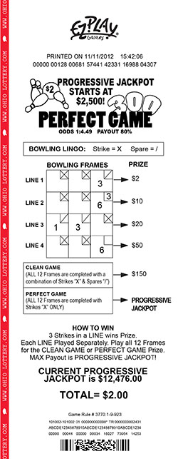 game ticket example