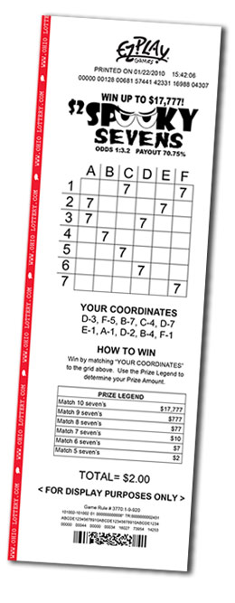 game ticket example