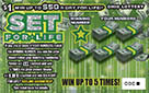 SET FOR LIFE scratch-off ticket