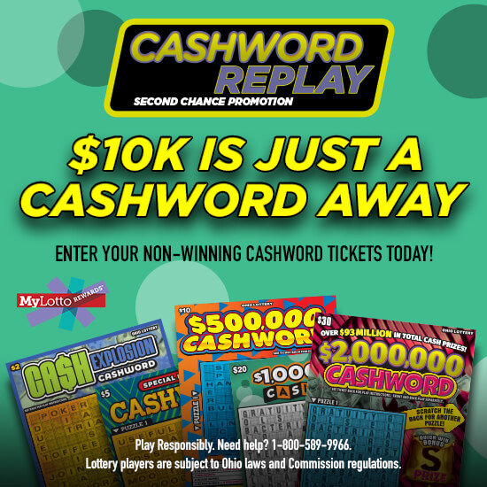 The Ohio Lottery :: Cashword Replay Second Chance