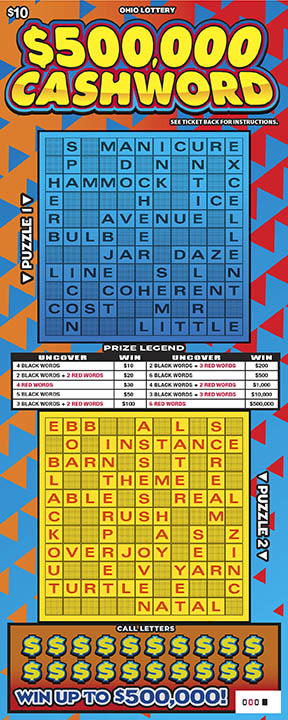 $500,000 Cashword
