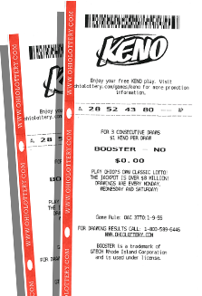 KENO Ticket Images
