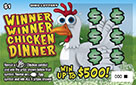 WINNER WINNER CHICKEN DINNER scratch-off ticket