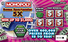 MONOPOLY BONUS SPECTACULAR 5X scratch-off ticket