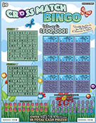 CROSS MATCH BINGO scratch-off ticket