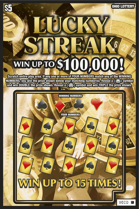 Lucky Streak scratch-off from Ohio Lottery