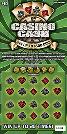 CASINO CASH scratch-off ticket