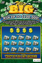 WIN BIG scratch-off ticket