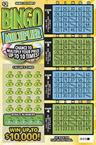 BINGO MULTIPLIER scratch-off ticket