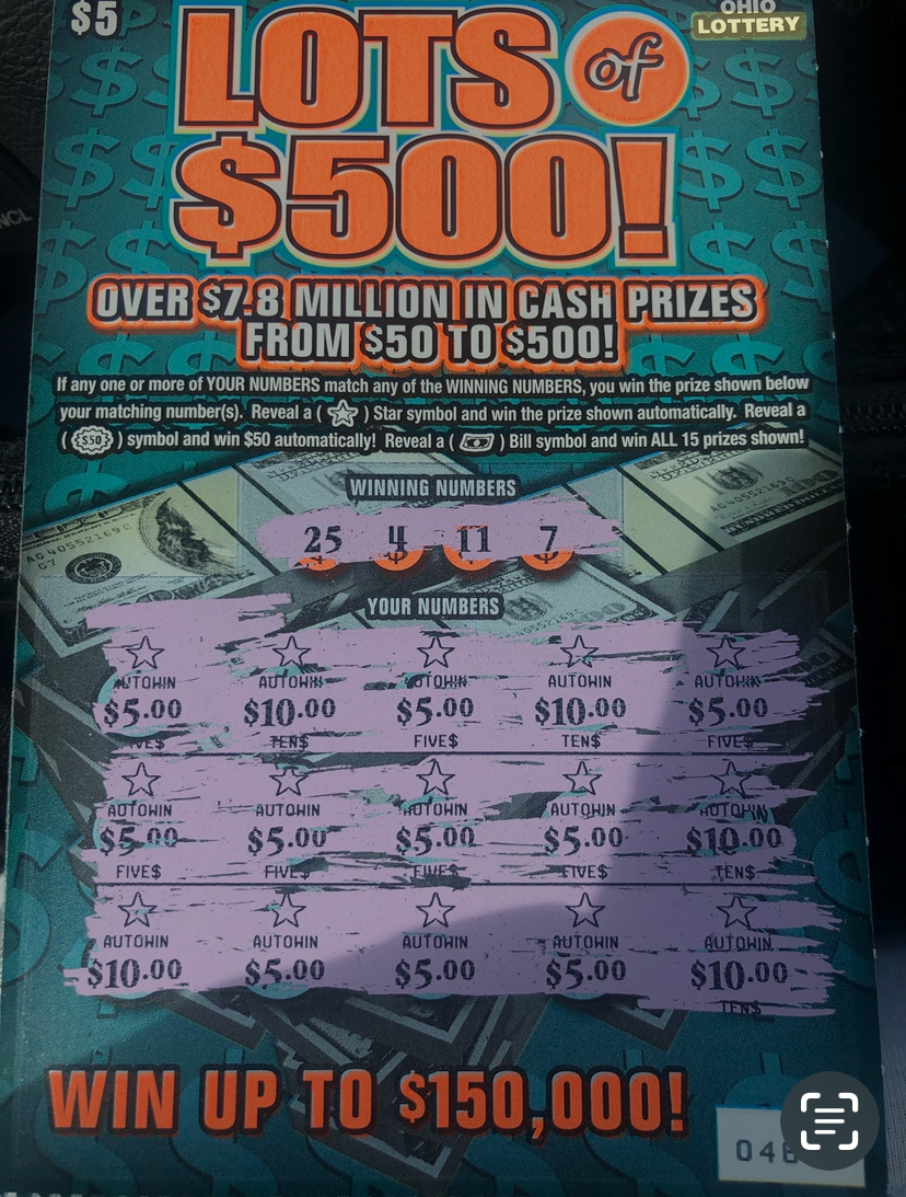 My last 5 dollars