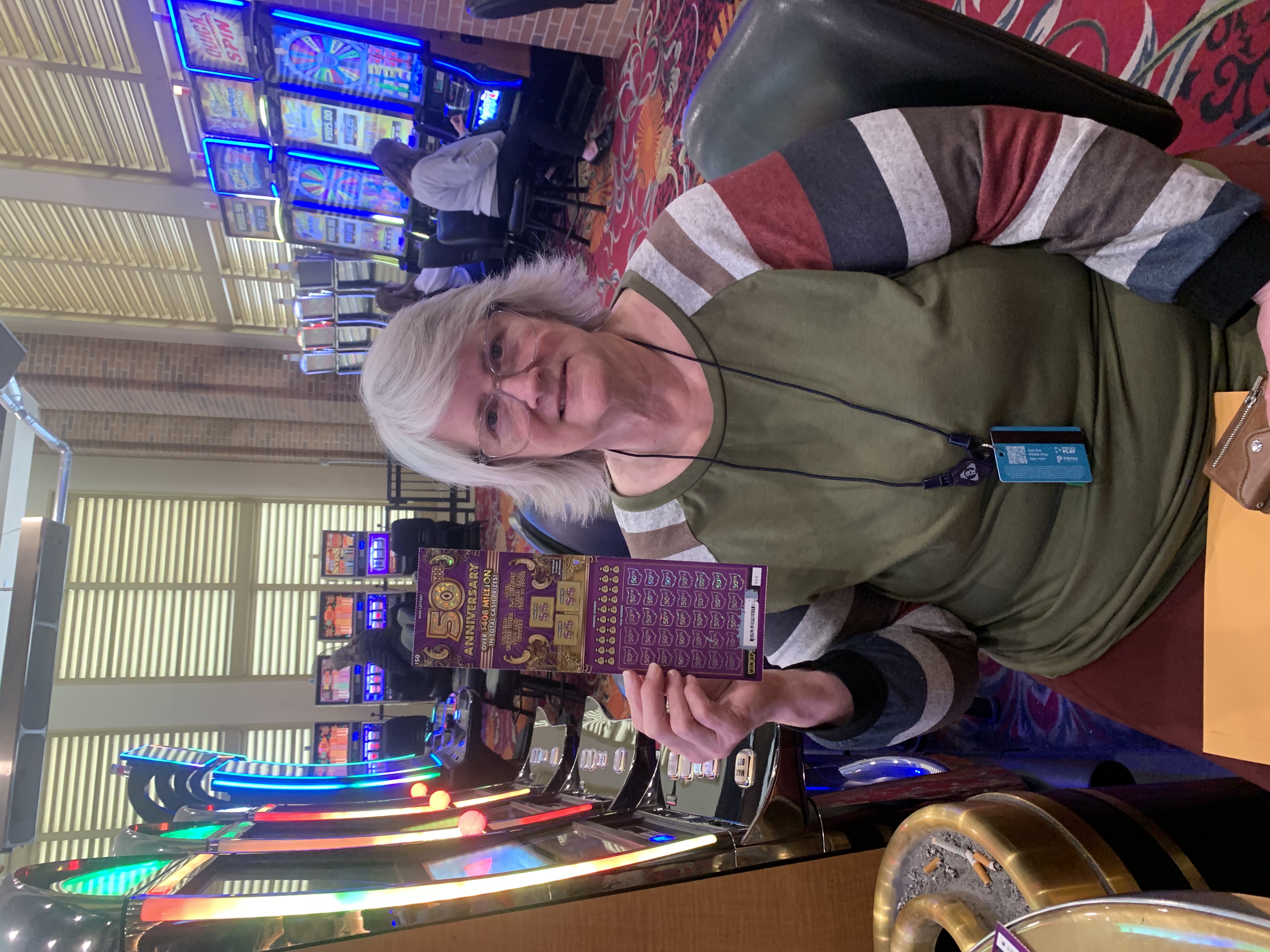 Won the lottery trophy second time at Hollywood Casino