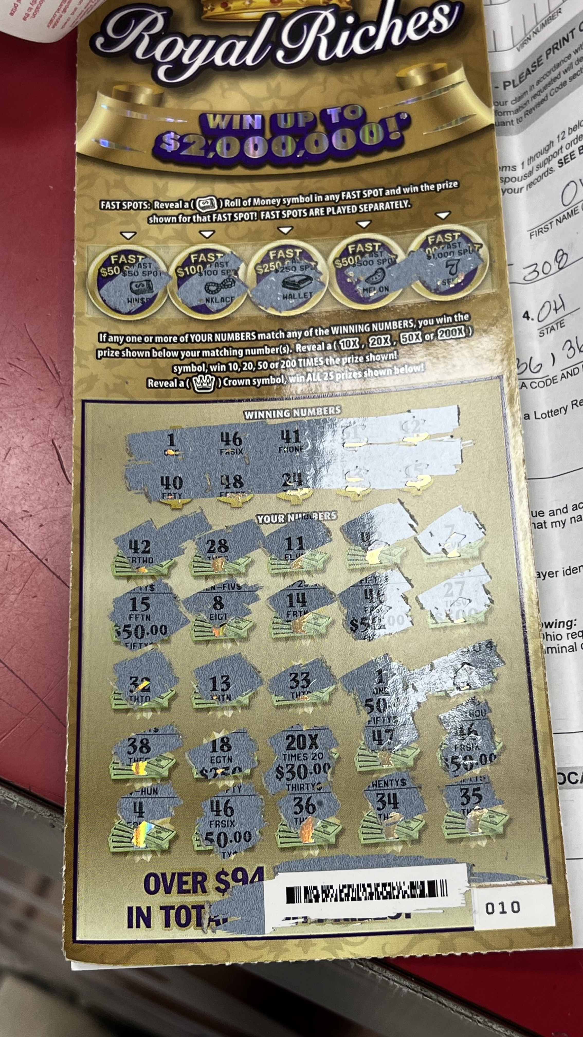 Buy this new ticket for no reason out of the machine and what a surprise !!! Boom $1000